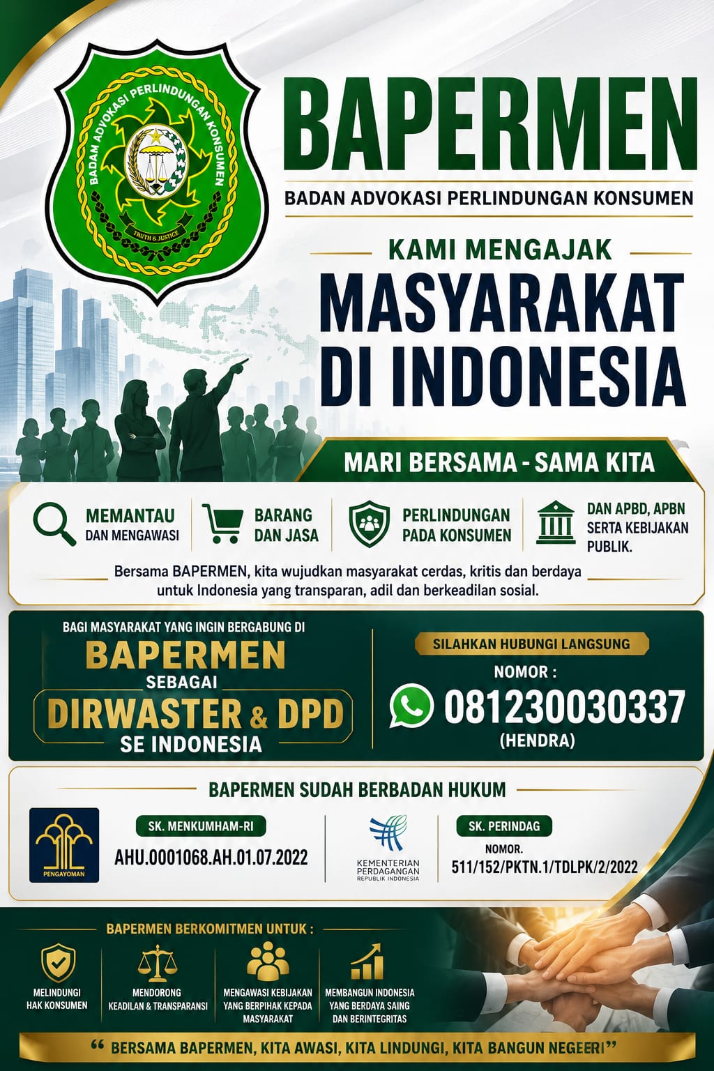 BADAN ADVOKASI PERLINDUNGAN KONSUMEN (BAPERMEN)