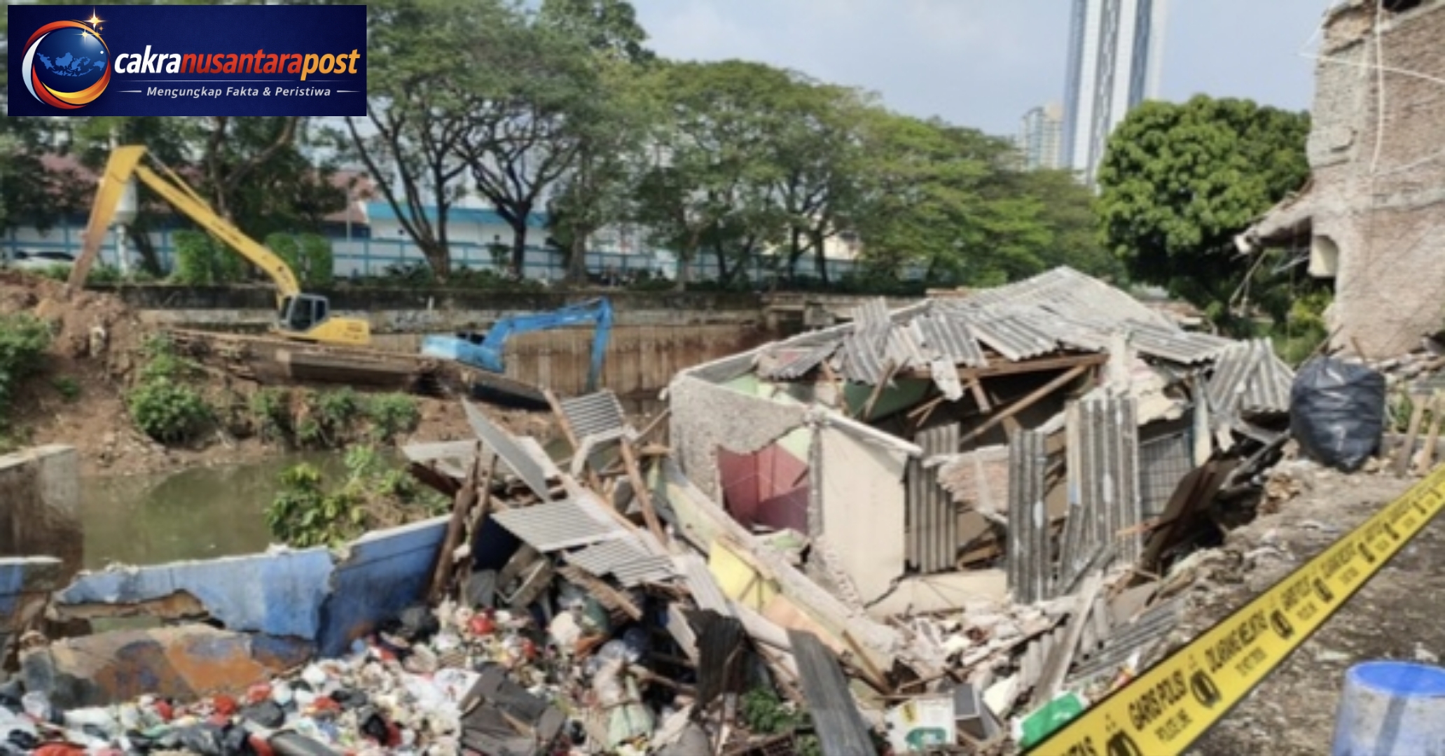 Abrasi BKB Picu Rumah Ambruk di Benhil, Pemprov DKI Lakukan Penanganan Darurat