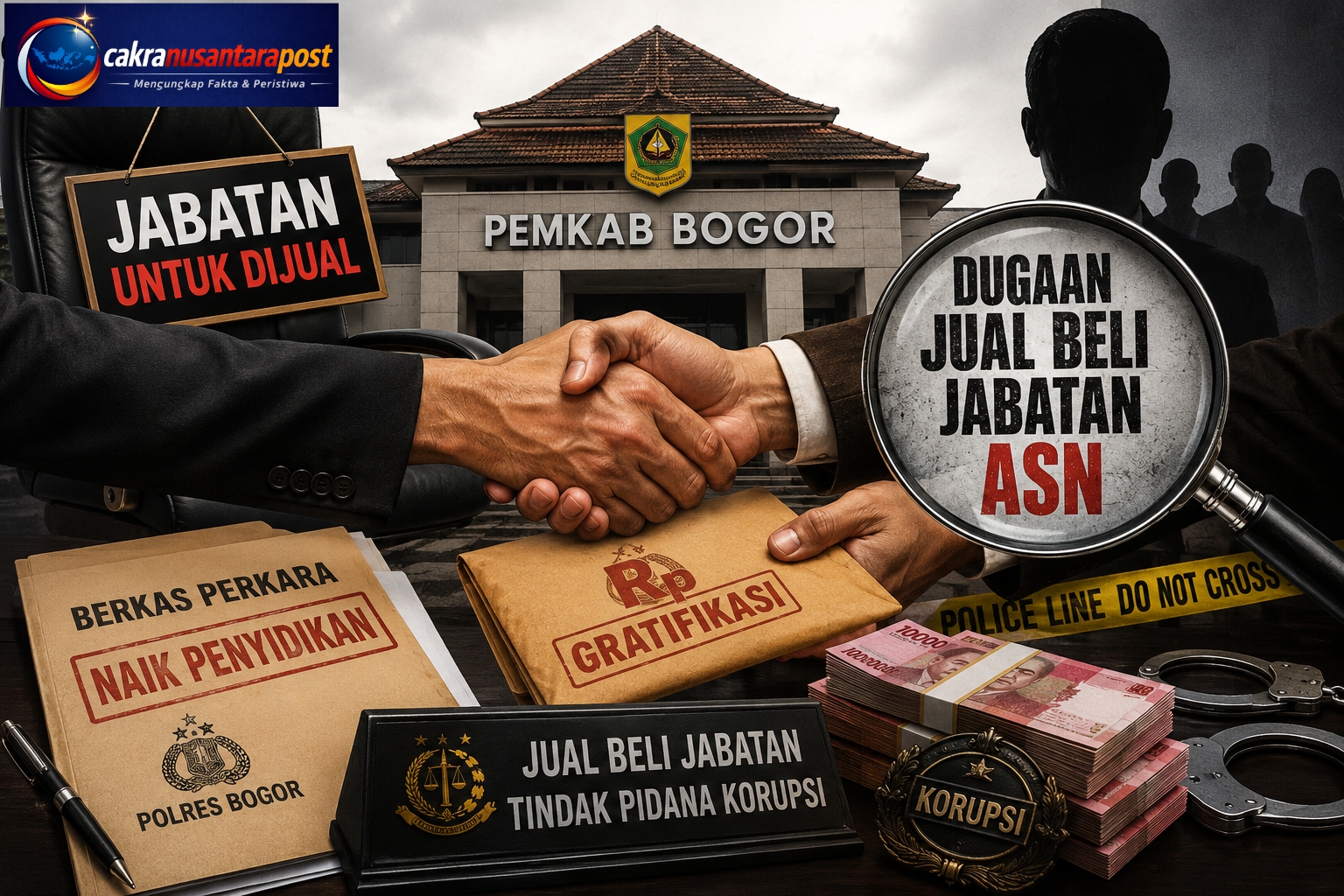 Polres Bogor Naikkan Kasus Dugaan Jual Beli Jabatan ASN ke Penyidikan, Bidik Dugaan Gratifikasi