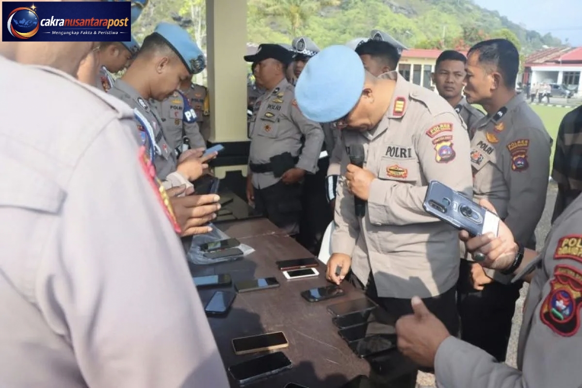 Propam Polres Padang Panjang Periksa HP Personel, Judi Online Jadi Sorotan