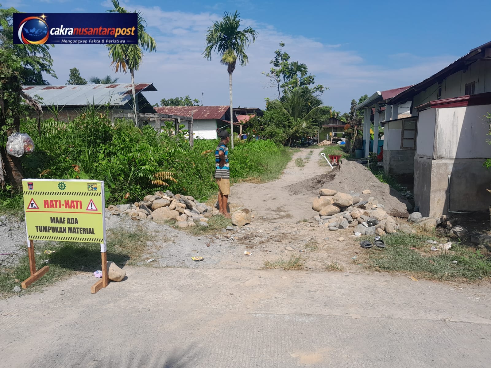 Proyek Peningkatan Jalan Dana Pokir 2026 di Gang Sepakat 4 Koto Tangah Dikerjakan Oleh CV. JAMKO KARYA Tanpa Papan Proyek, Warga Tuntut Transparansi