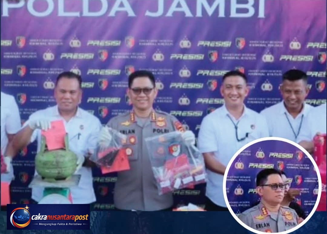 Polda Jambi Bongkar Pengoplosan Gas Elpiji Bersubsidi di Muaro Jambi